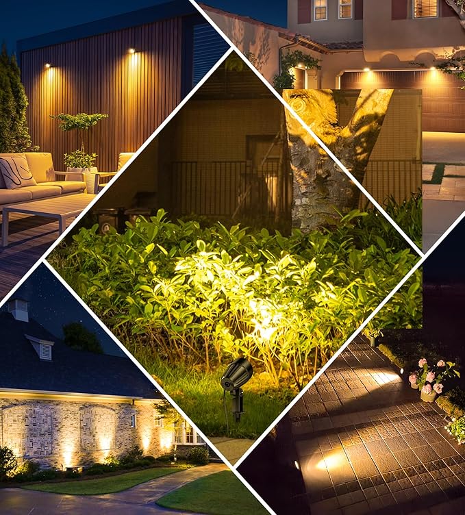 MEIKEE 7W Low Voltage LED Landscape Lights 800LM 12V Outdoor Landscape Lighting - Image 9