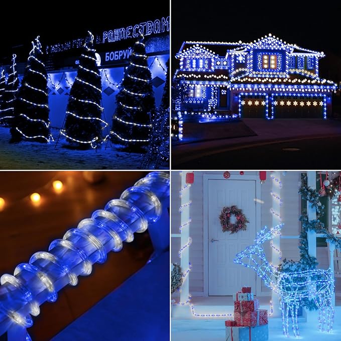50ft LED Rope Lights Outdoor, 360 LED Connectable and Flexible Tube Lights - Image 7