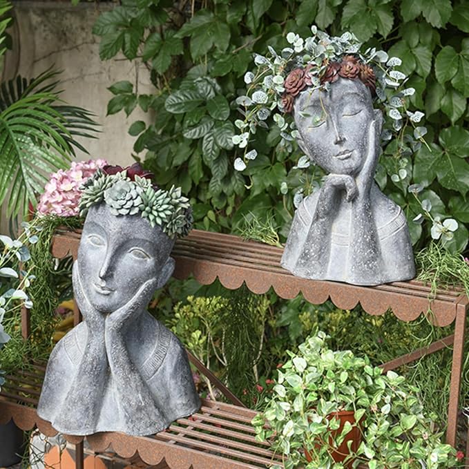 Newman House Studio Face Cactus Succulents Planter Pot - Image 8