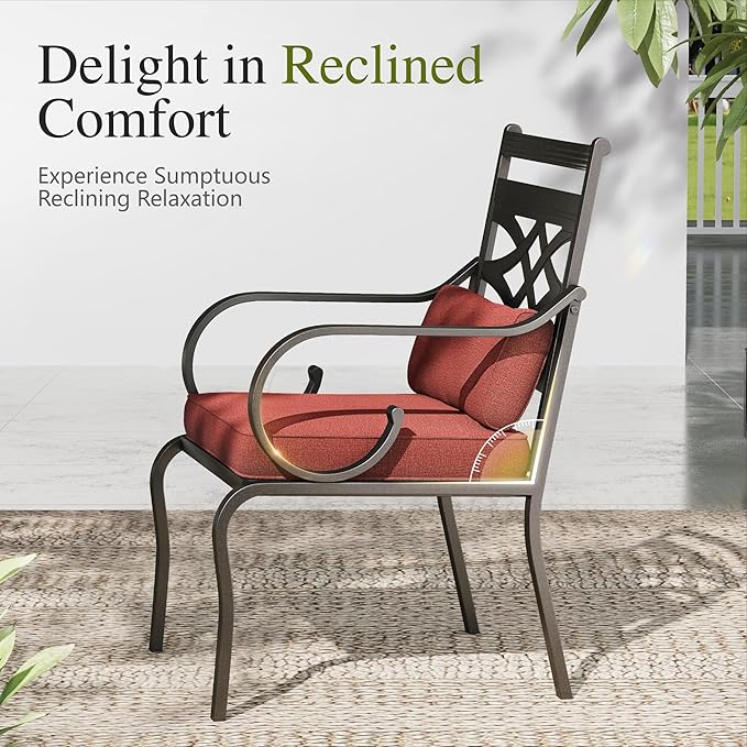 Sophia and William Outdoor Patio Dining Set - Image 3