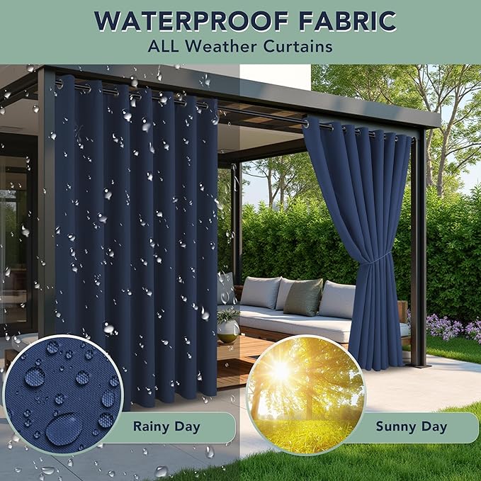 Patio Curtains Outdoor Waterproof - Image 2