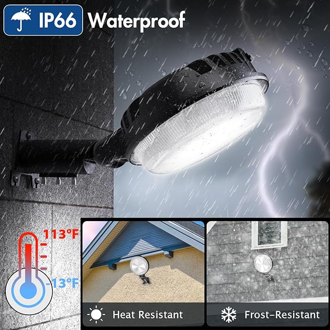 4 Pack 150W LED Barn Light, 20000LM Dusk to Dawn Sensor Security Light - Image 5