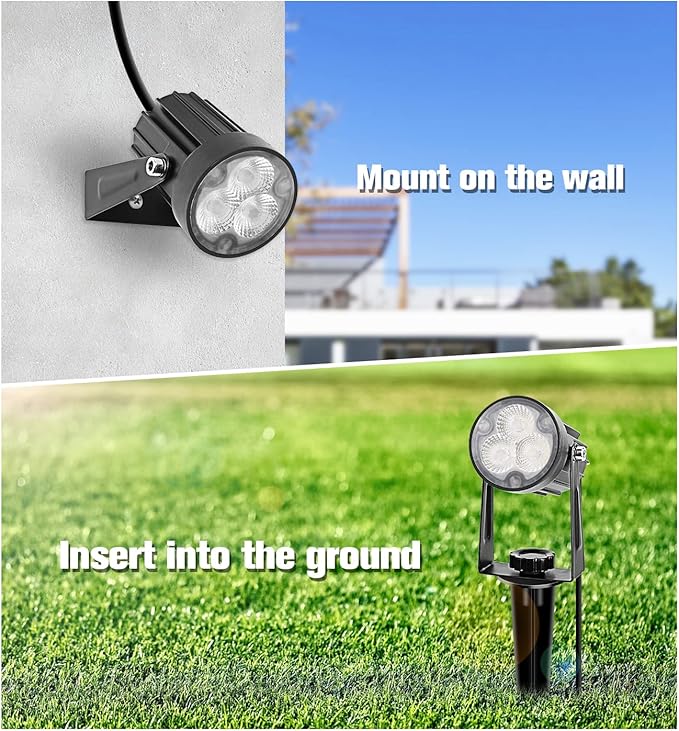 APONUO Metal Outdoor Solar Landscape Lights Solar Lights Outdoor Waterproof - Image 6