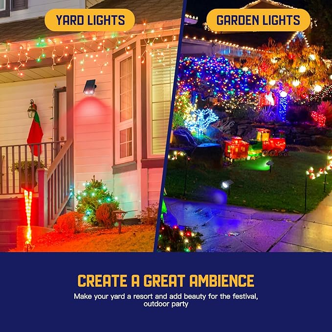 Kyosho Color Changing Solar Outdoor Lights, 9 Lighting Modes Halloween - Image 7