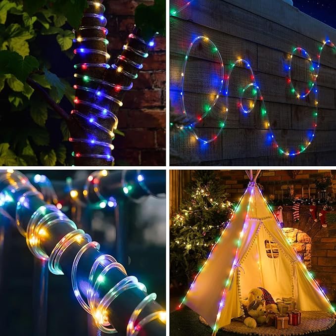 ANJAYLIA 99FT 300 LED Color Changing Rope Lights, 18 Colors Outdoor String - Image 6