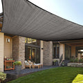 LOVE STORY Custom Size 9'x18' Dark Grey Sun Shade Sail Rectangle UV Block by LOVESTORY