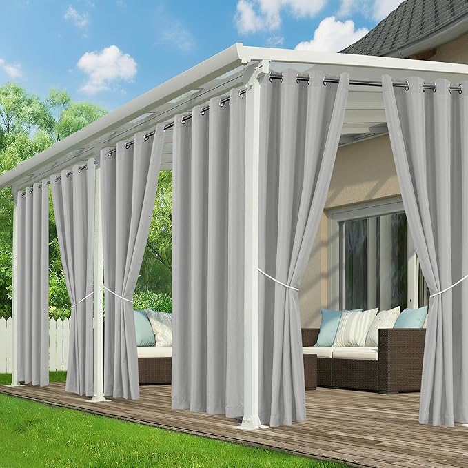 Outdoor Curtains for Patio Waterproof by RichSets