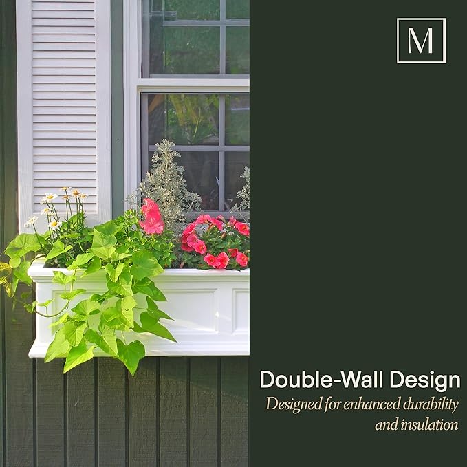 Mayne Fairfield 2-Foot Window Box – Self-Watering, Weather-Resistant Planter - Image 5