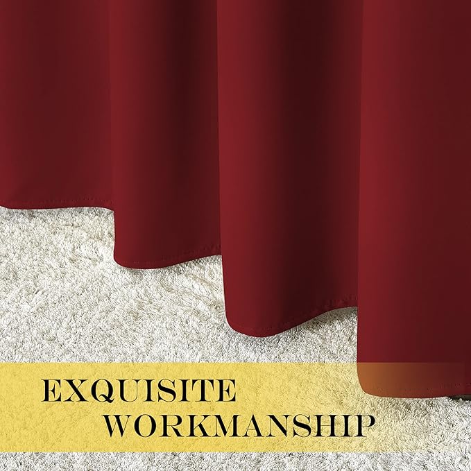 NICETOWN Blackout Curtains for Sliding Glass Door Room Divider Noise Reduce - Image 5