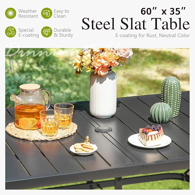 Sophia and William Outdoor Patio Dining Set - Image 5