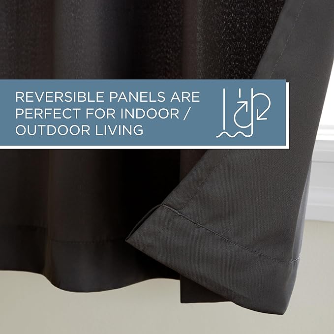 Town & Country Basics Cabana Solid Heavyweight Indoor Outdoor Curtains - Image 6