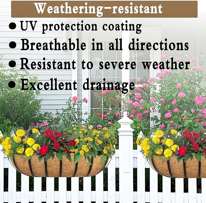 4pack 16-inch Window Sill Window Railing Planters - Image 3