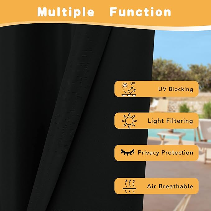 HolidayIdeas Extra Wide Outdoor Curtains - Image 3