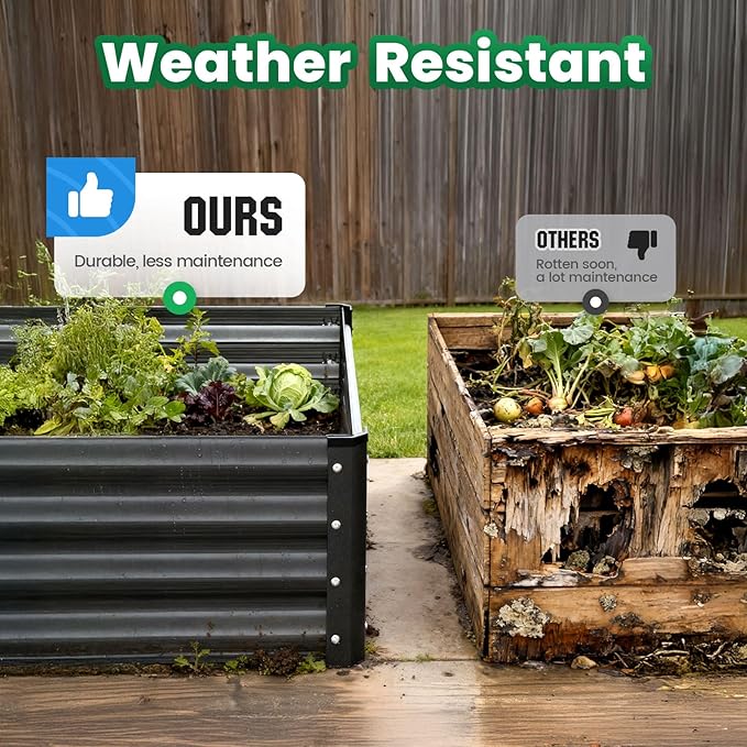 Quictent Raised Garden Bed Galvanized Raised Beds - Image 9