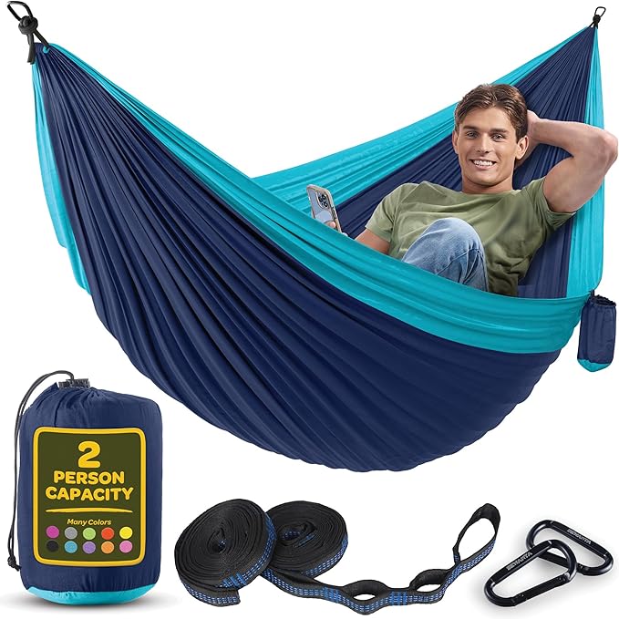 Durable Hammock 500 lb Capacity, Nylon Camping Hammock Chair by Sewanta
