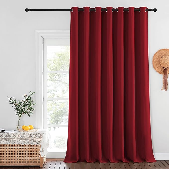 NICETOWN Blackout Curtains for Sliding Glass Door Room Divider Noise Reduce by NICETOWN