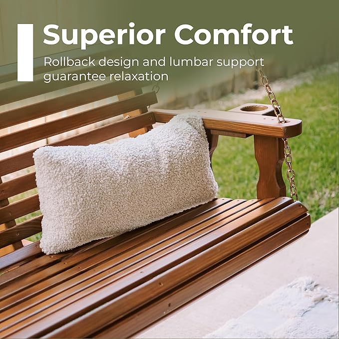 Amish Casual 5 Foot Roll Back Porch Swing - Image 4