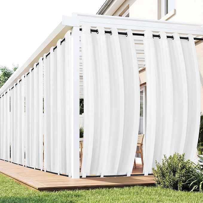 Outdoor Curtains for Patio Waterproof 6 Panels by RichSets