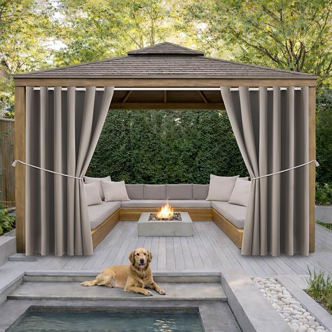 DIVA EN CAMINO DEC Outdoor Patio Curtain Waterproof Darkening Thermal Insulated by DivaenCamino