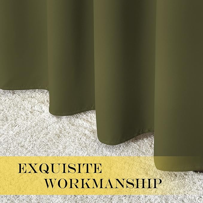 NICETOWN Blackout Curtains for Sliding Glass Door Room Divider Noise Reduce - Image 5