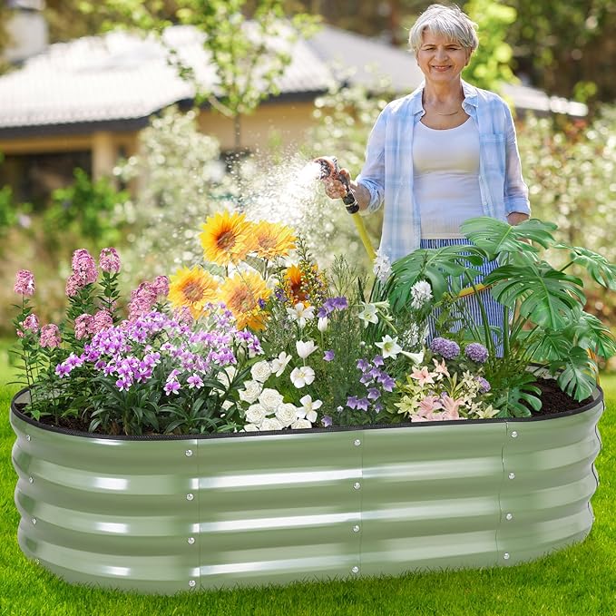 Galvanized Raised Garden Bed Outdoor - Image 6