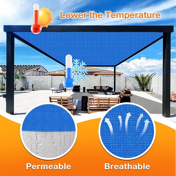 Artpuch Outdoor Pergola Shade Cover 7' X 9' Sun Shade Cloth - Image 4