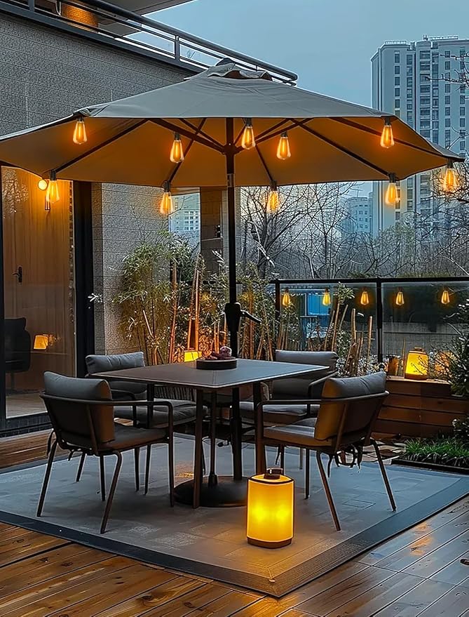 Outdoor Patio String Lights 150ft: ST38 LED Shatterproof Bulbs 3 Modes Button - Image 8