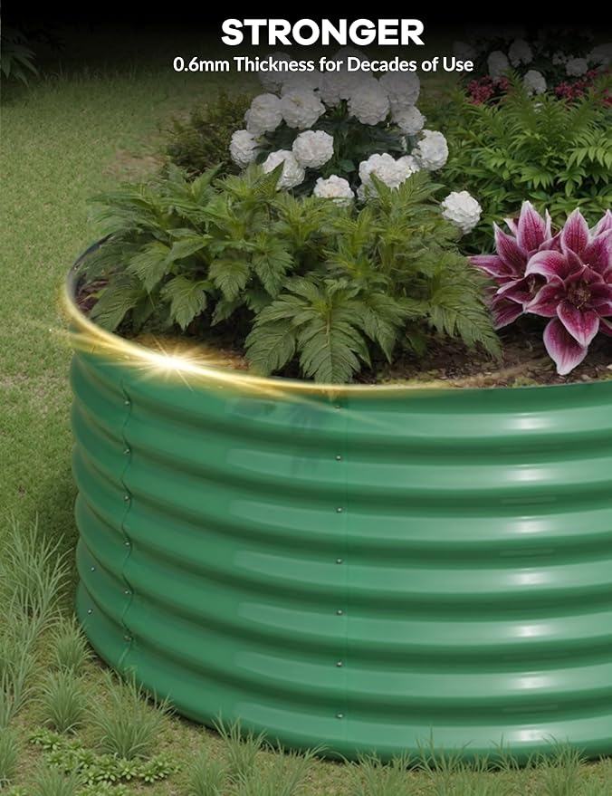GarveeLife 8x4x1.5 ft Galvanized Raised Garden Bed - Image 7