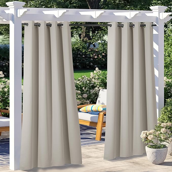 NICETOWN 2 Panels Patio Curtains by NICETOWN