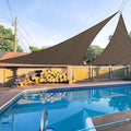E&K Sunrise 10' x 10' x 10' Sun Shade Sail Triangle Canopy Shade Cover UV Block by EKSUNRISEINC