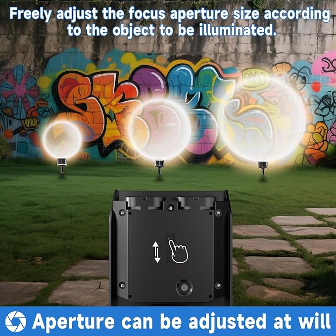 Solar Spot Lights Outdoor Adjustable Beam & PC Light Guide Column, 12 Pack - Image 3