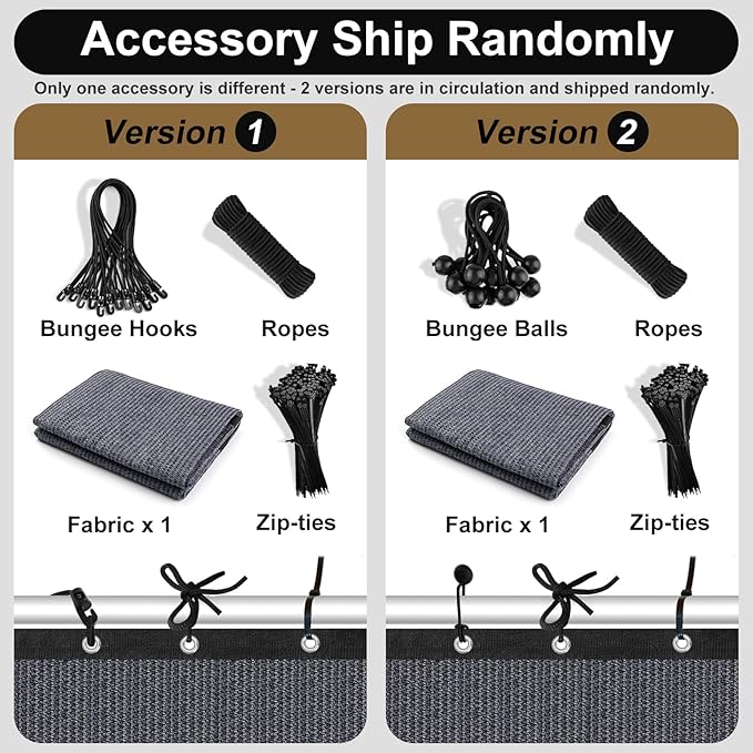 Artpuch 90% Sun Shade Cloth, 10 x 20 FT Pergola Shade Cover Canopy - Image 2