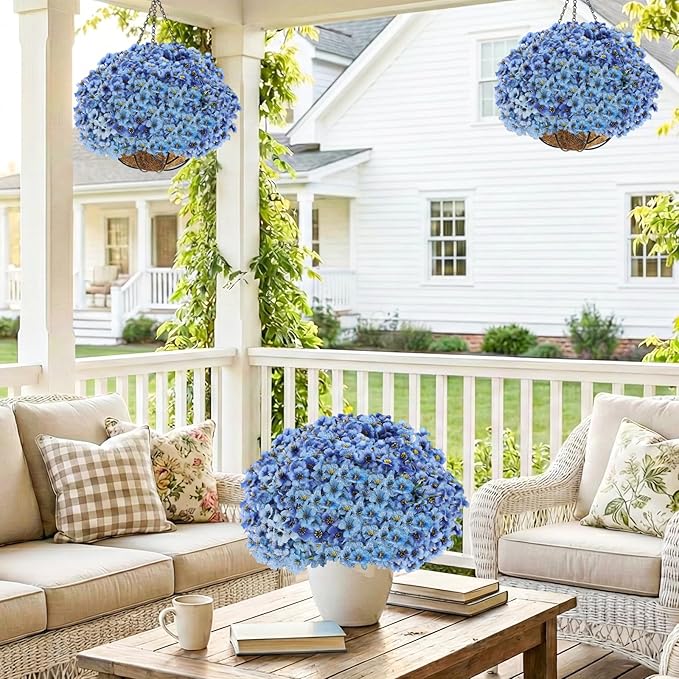 22 Pack Artificial Flowers Outdoor Fake Plants, Faux Flowers UV Resistant - Image 6