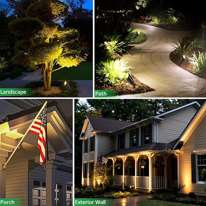 wowlite Matte Black Aluminum Outdoor Spot Lights - Image 6