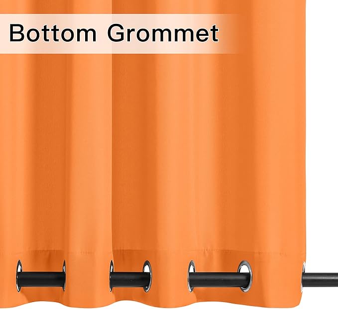 NICETOWN Canvas Outdoor Curtains 2 Panels = 110" Wide by 95" L - Image 4