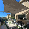 SUNLAX Sun Shade Sail SS-132 18' x 18' x 25.5' Brown Right Triangle Canopy Sail by SUNLAX