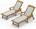 LUE BONA Chaise Lounge Chair Outdoor, HDPS and HDPE Wicker Material, Patio by LUEBONA