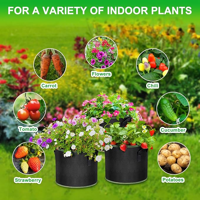 5 Gallon Grow Bags 12 Pack - Image 6
