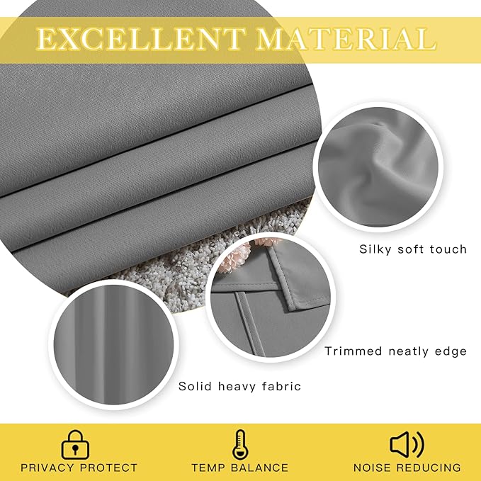 NICETOWN Blackout Sliding Door Curtain - Image 4