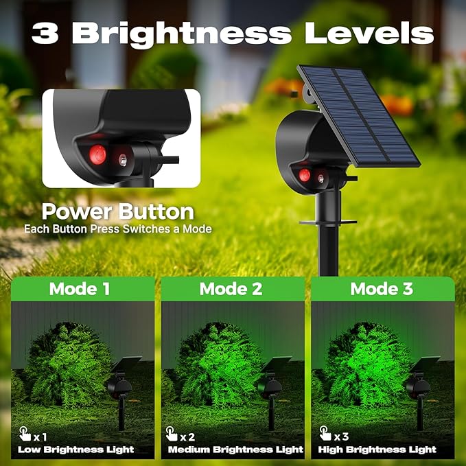 nipify 4 Pack Solar Lights Outdoor Waterproof, 53 LED Solar Spot Lights - Image 3