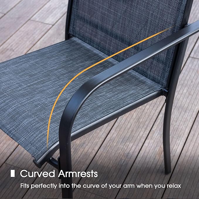 VICLLAX 3 Pieces Patio Dining Set - Image 4
