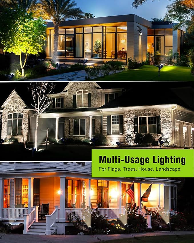Solar Spot Lights Outdoor, 18 LED Bright Solar Powered Lights Outdoor - Image 7