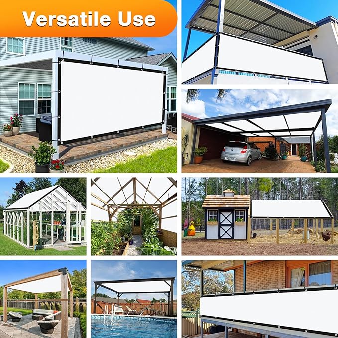 Artpuch Outdoor Pergola Shade Cover 8' X 24' Sun Shade Cloth - Image 6