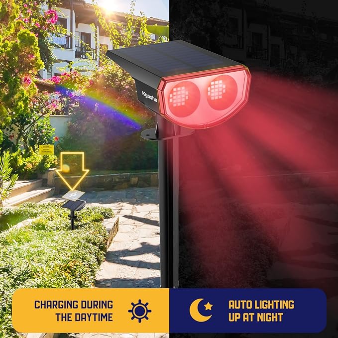 Kyosho Color Changing Solar Outdoor Lights, 9 Lighting Modes Halloween - Image 6