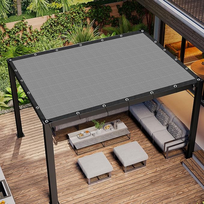 Grey Sun Shade Cloth, Pergola Shade Cover - Image 6