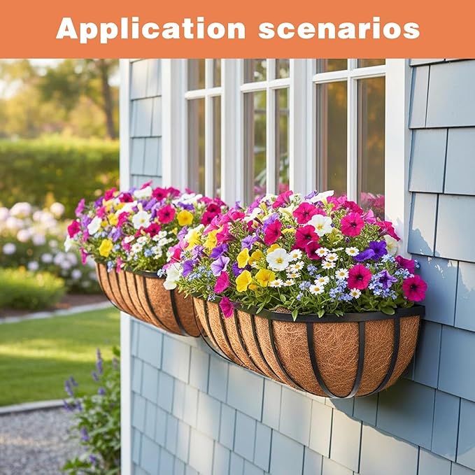 2 Pack 24" Railing Planter Window Box - Image 4