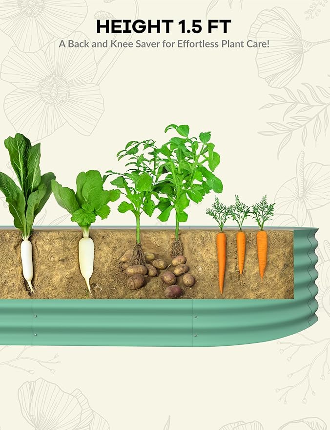 2 Pcs Raised Garden Beds Outdoor 10x4x1.5 ft - Image 5