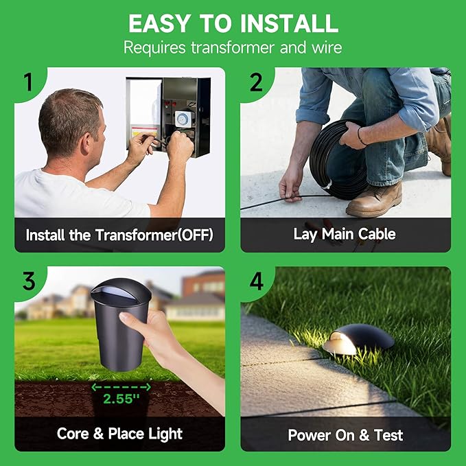 In Ground Well Lights 2700K - 12V Wired One Directional Inground Fixture - Image 7