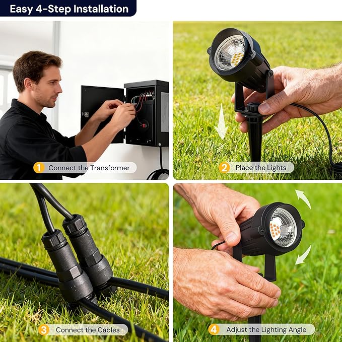 L LOHAS LED 5W Low Voltage Landscape Lighting, 12V 24V Outdoor Spot Lights - Image 8
