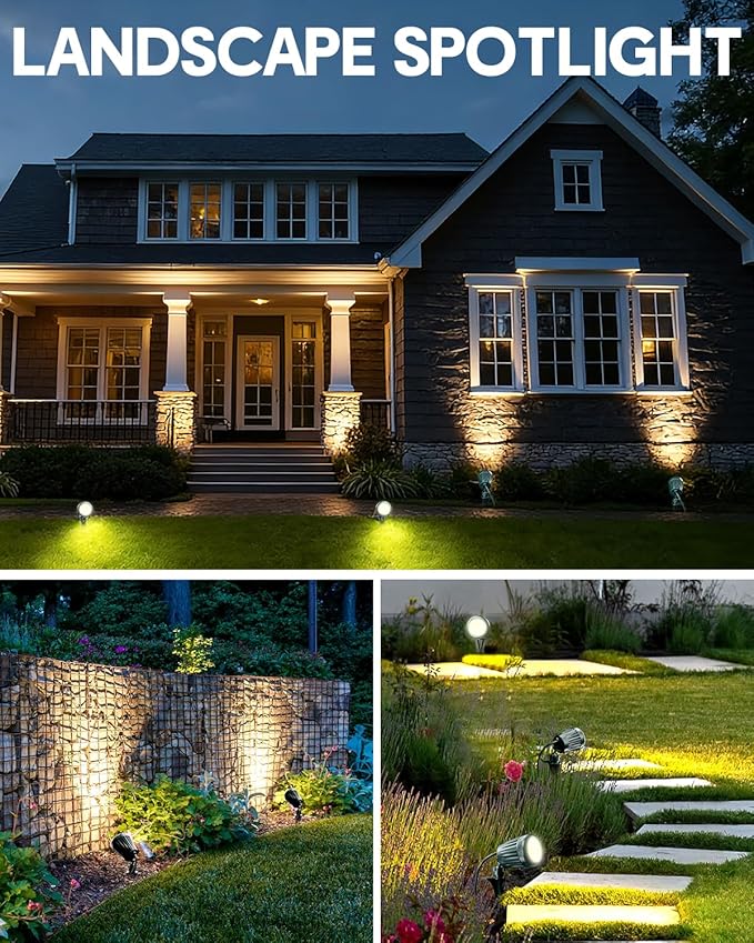 12V24V Low Voltage Landscape Lights Outdoor, 6000K White LED Landscape Lights - Image 4